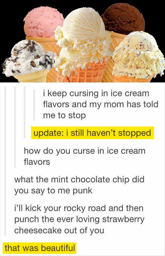 funny ice cream