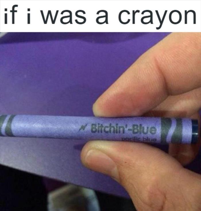 if I was a crayon