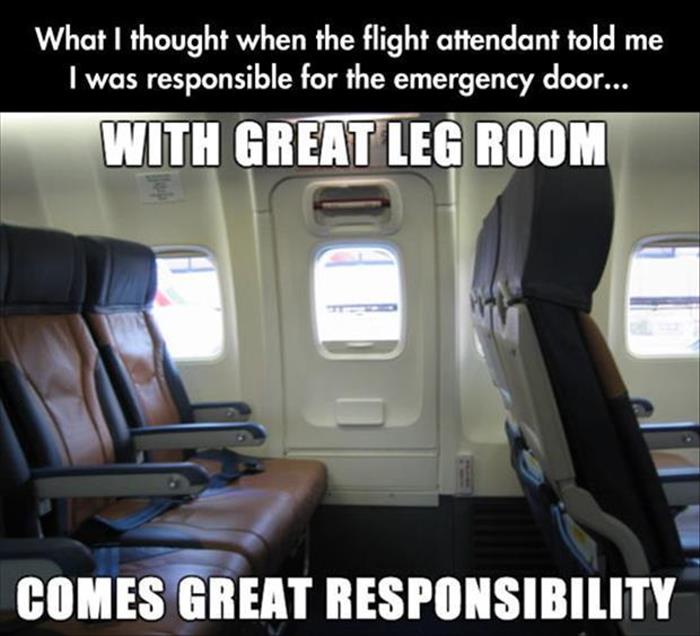 leg room on a plane