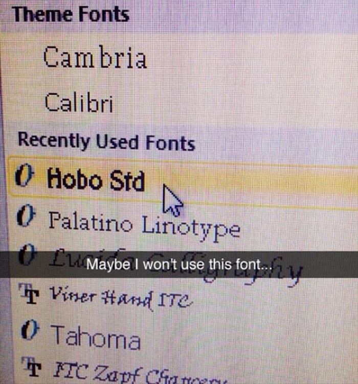 the funny fonts