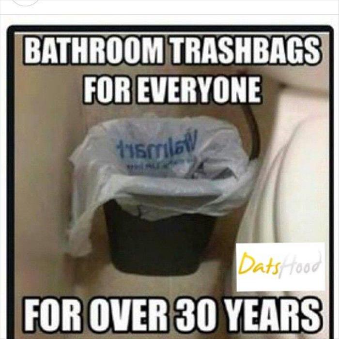 the trash bags