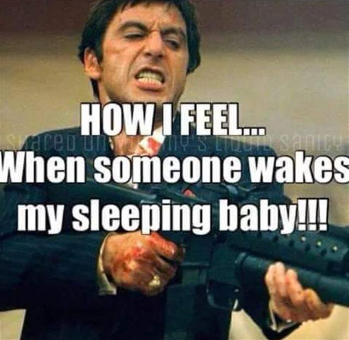 waking a sleeping baby