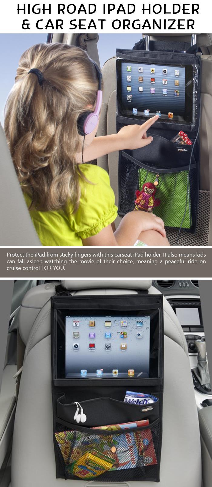 High Road iPad Holder and Car Seat Organizer