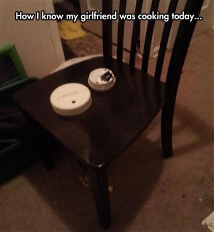 girlfriend cooking