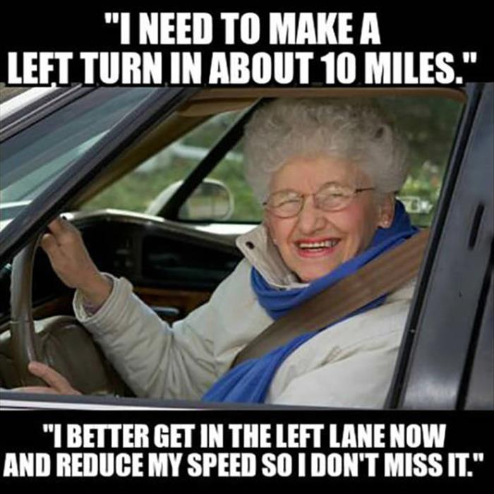 grandma driving