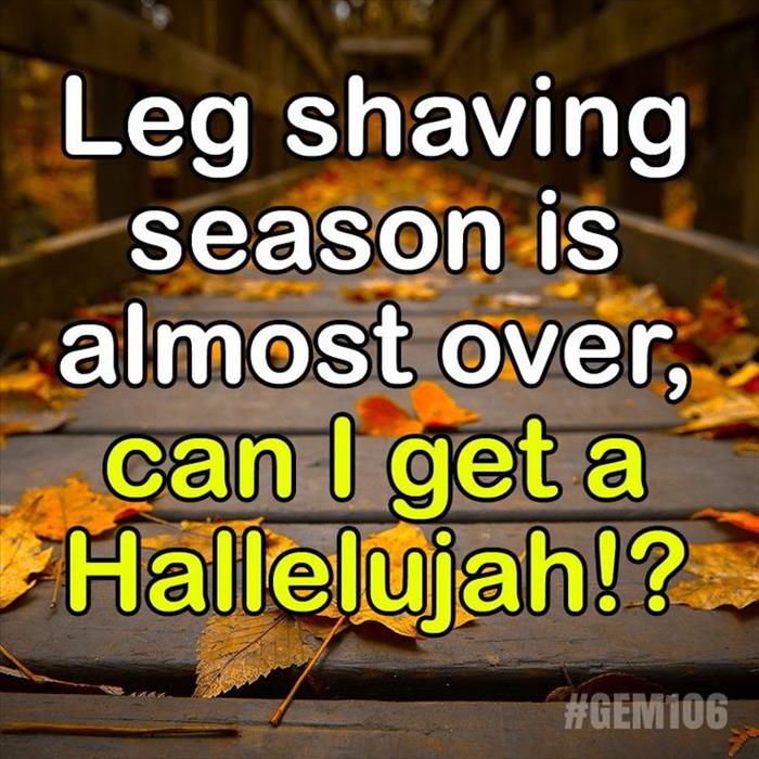 leg shaving season