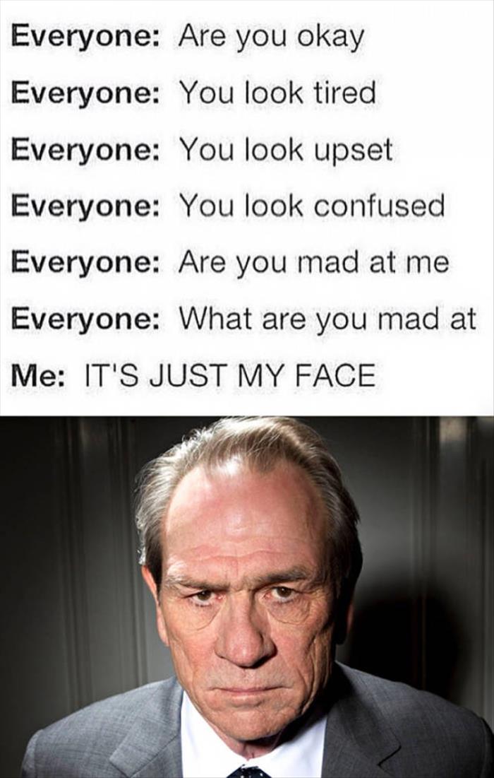 my face