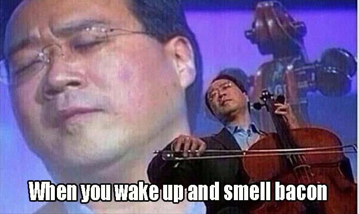 wake up smelling bacon