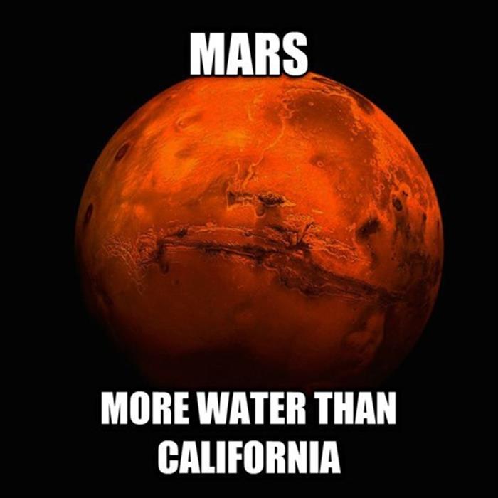 water on mars