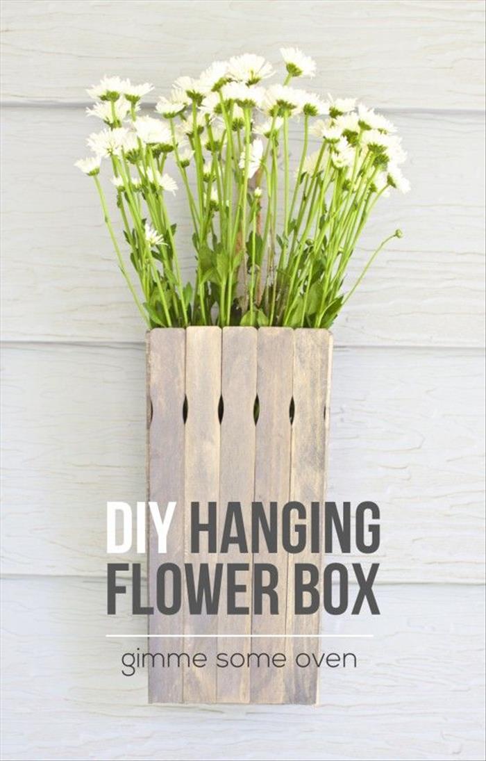 DIY Hanging Flower Box