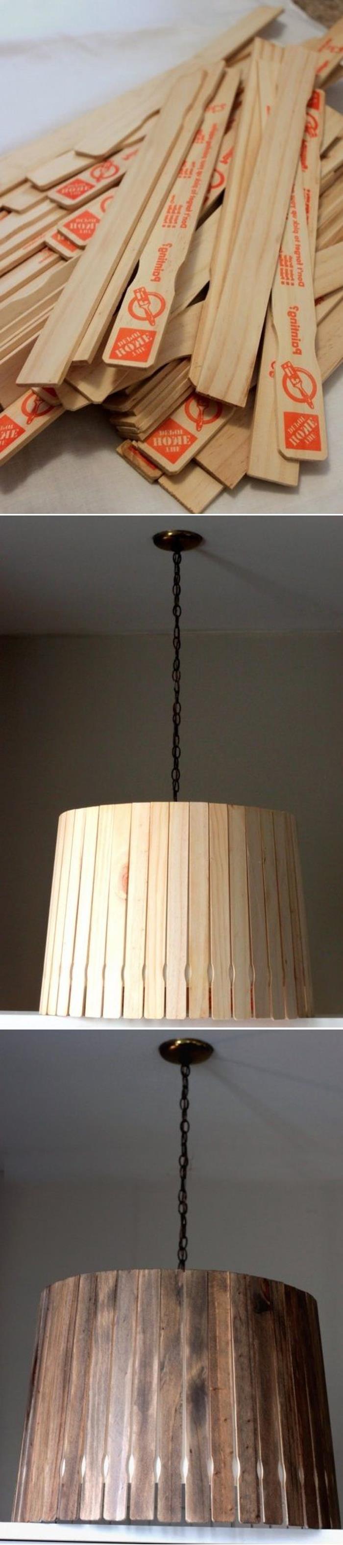 DIY Paint Stick Lampshade copy