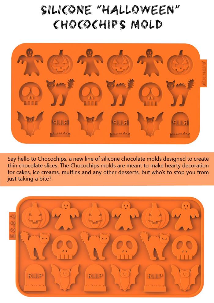 Silicone Halloween Chocochips Mold