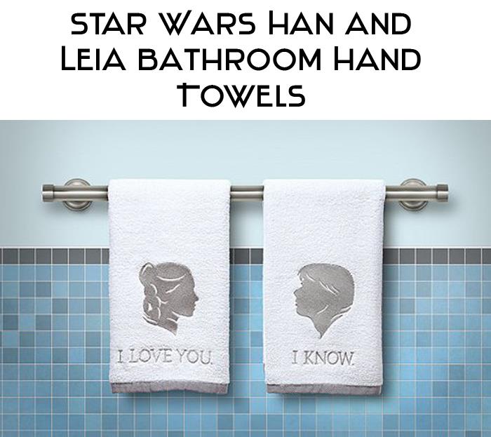 Star Wars Han and Leia Bathroom Hand Towels