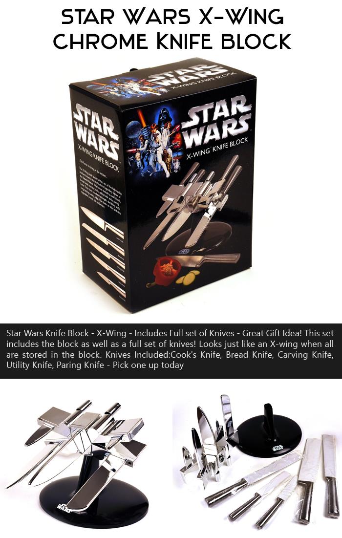 Star Wars X-Wing Chrome Knife Block