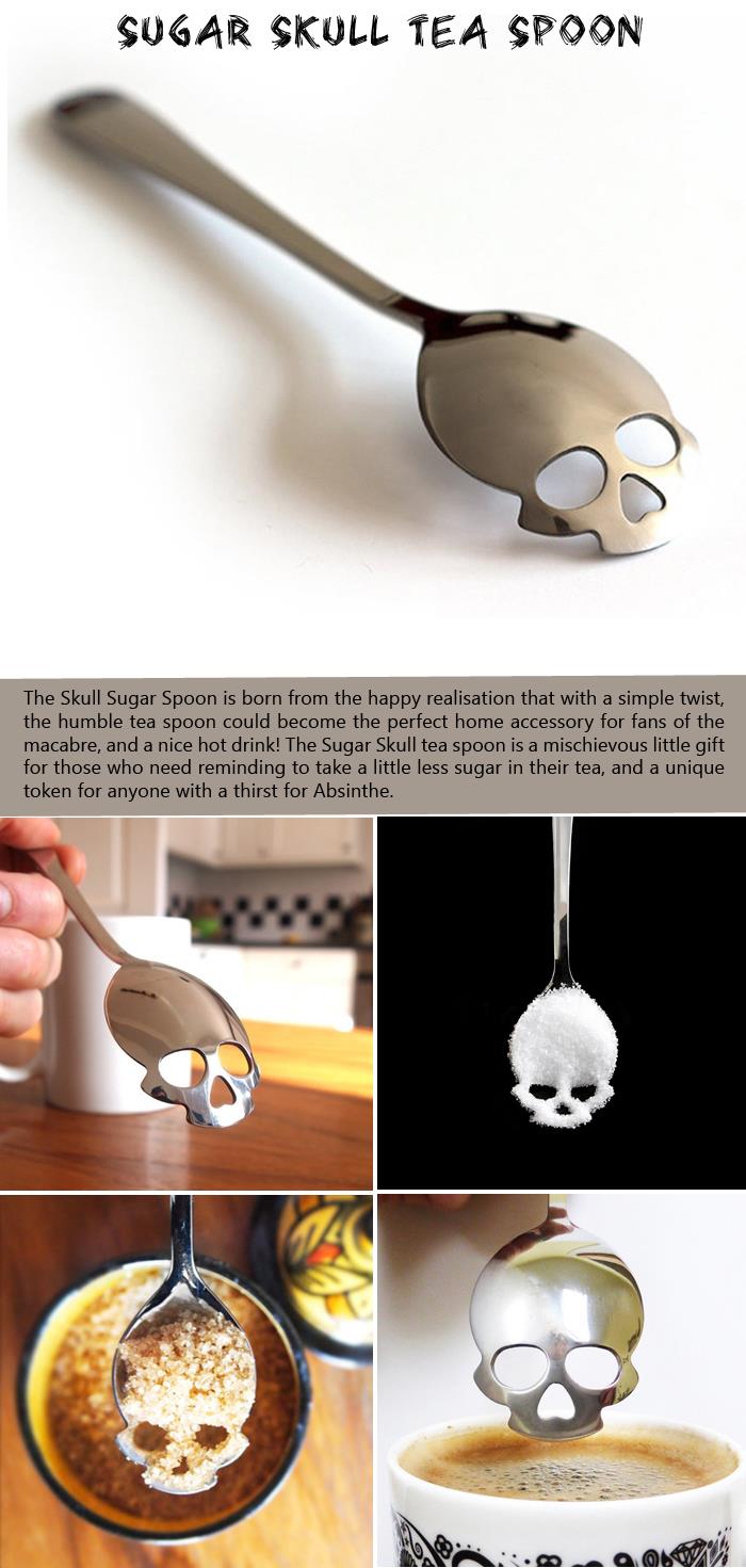 Sugar Skull Tea Spoon