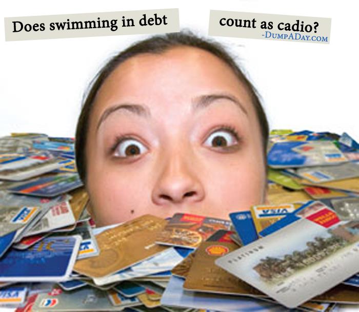 Swimming in debt