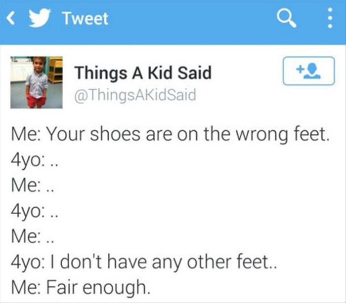 shoes are on the wrong feet