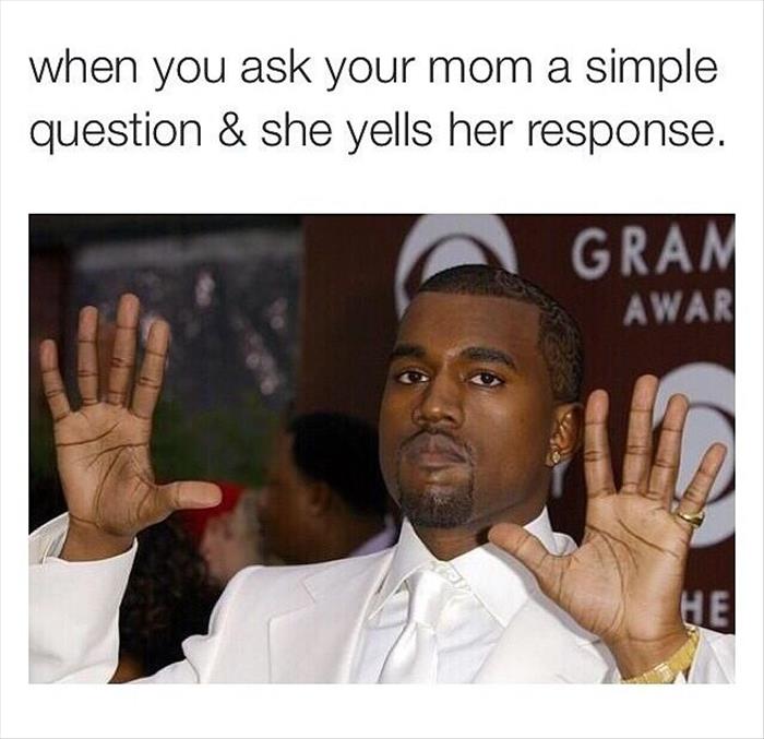 talking with mom