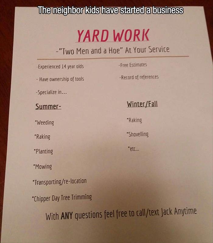 two men lawn service