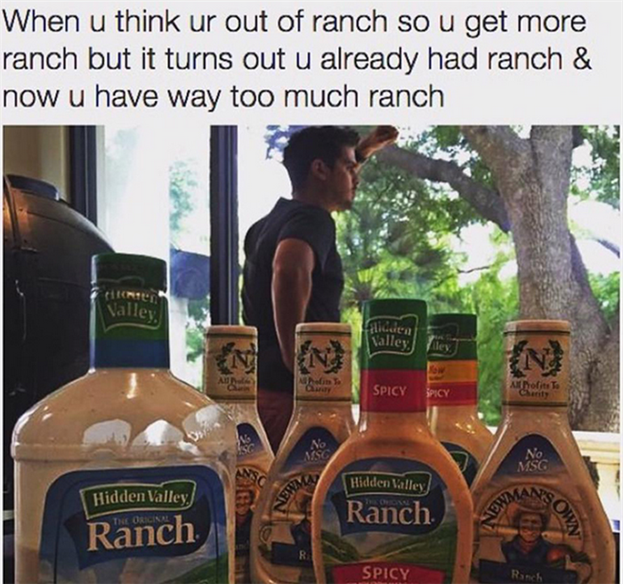 when you're out of ranch