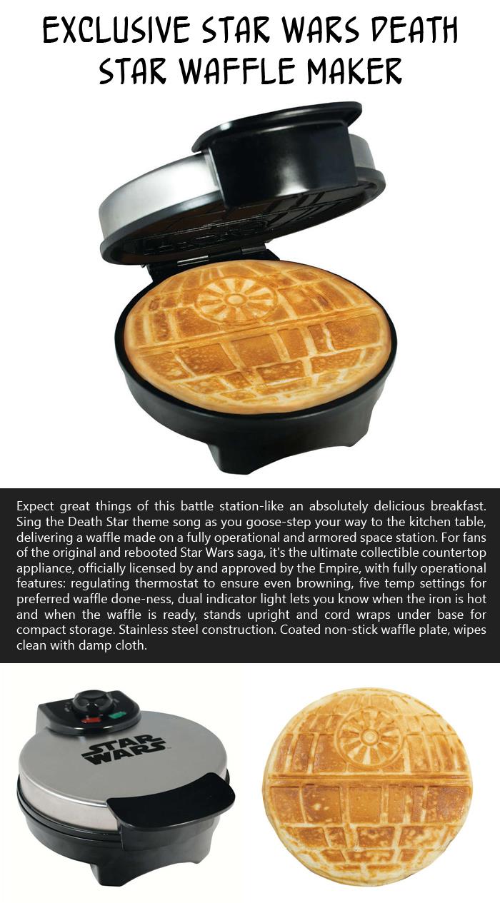 Exclusive Star Wars Death Star Waffle Maker