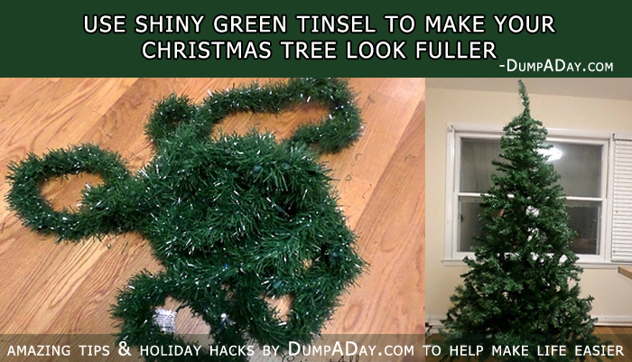 Holiday Hacks- Make your christmas tree fuller