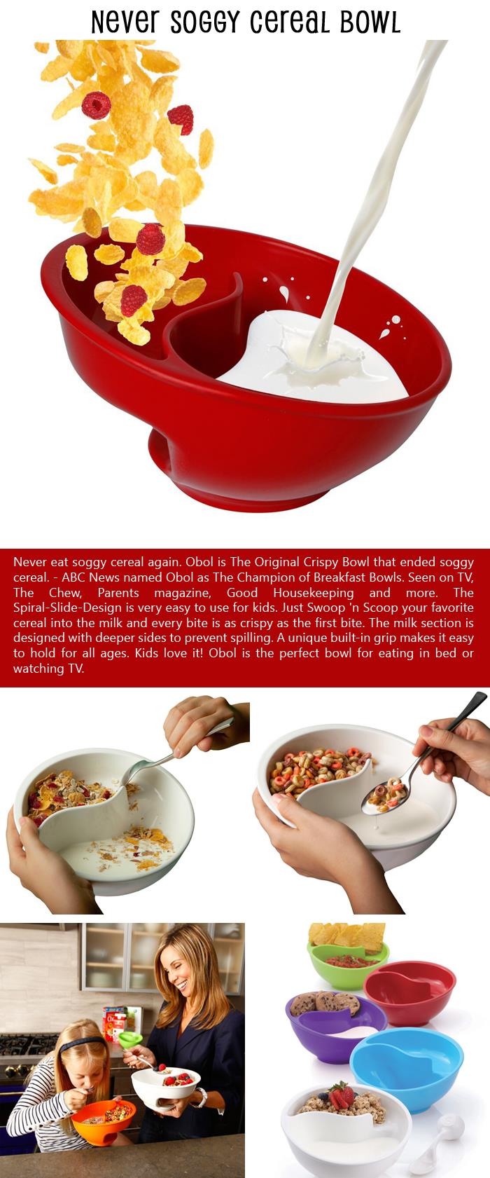 Never Soggy Cereal Bowl