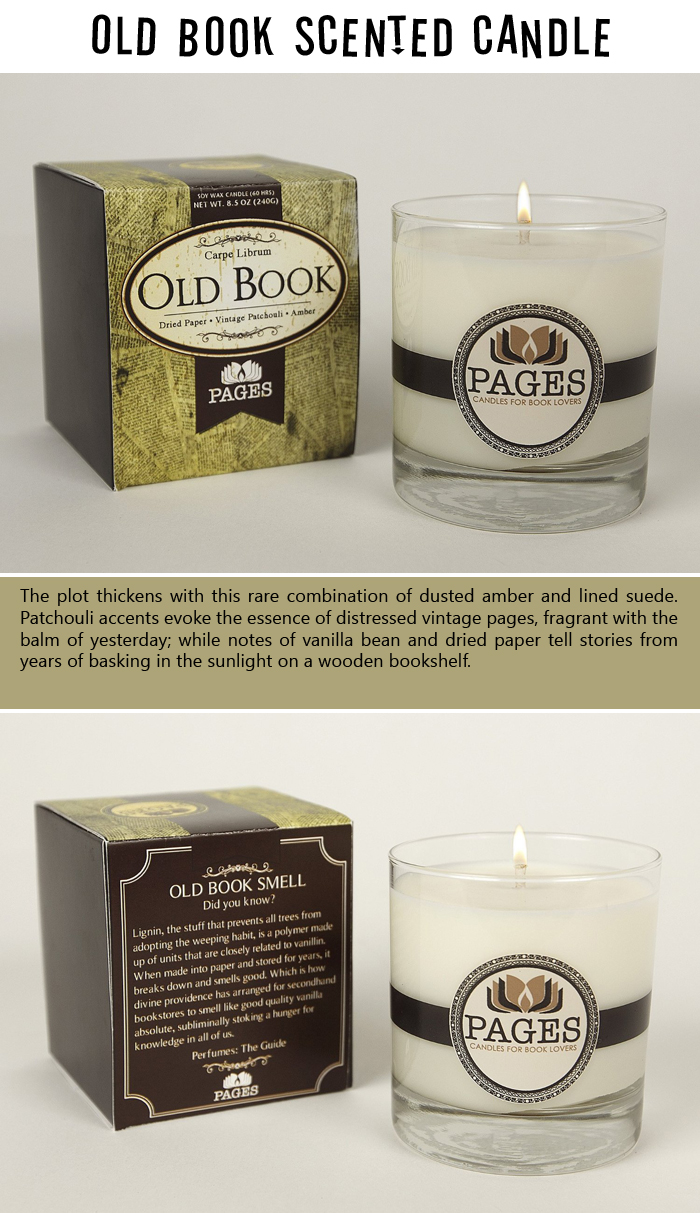 Old Book Scented Candle