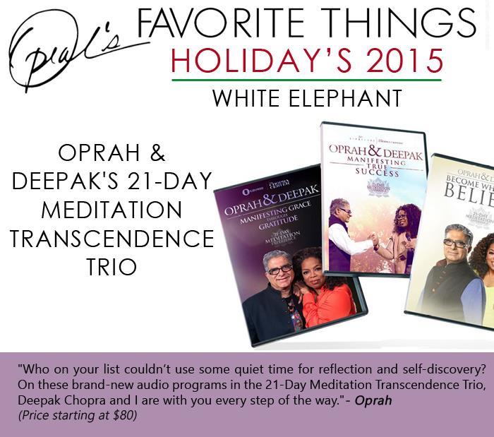 Oprah and Deepak's 21-Day Meditation Transcendence Trio