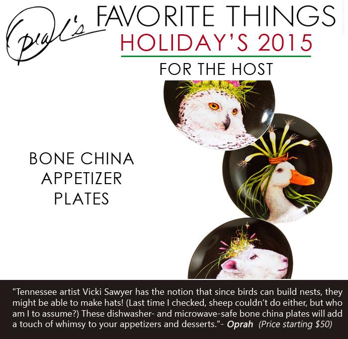 Oprah's Favorite Things - Bone china appetizer plates