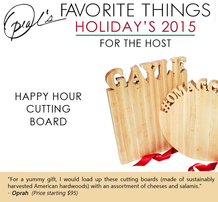 Oprah's Favorite Things - Happy Hour cutting board