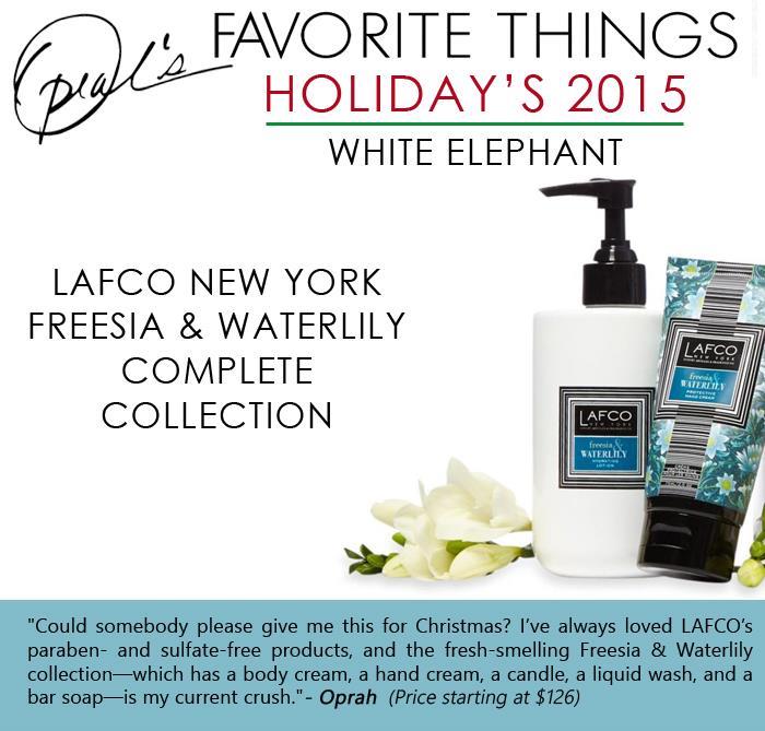 Oprah's Favorite Things - Lafco New York Freesia and Waterlily Complete Collection