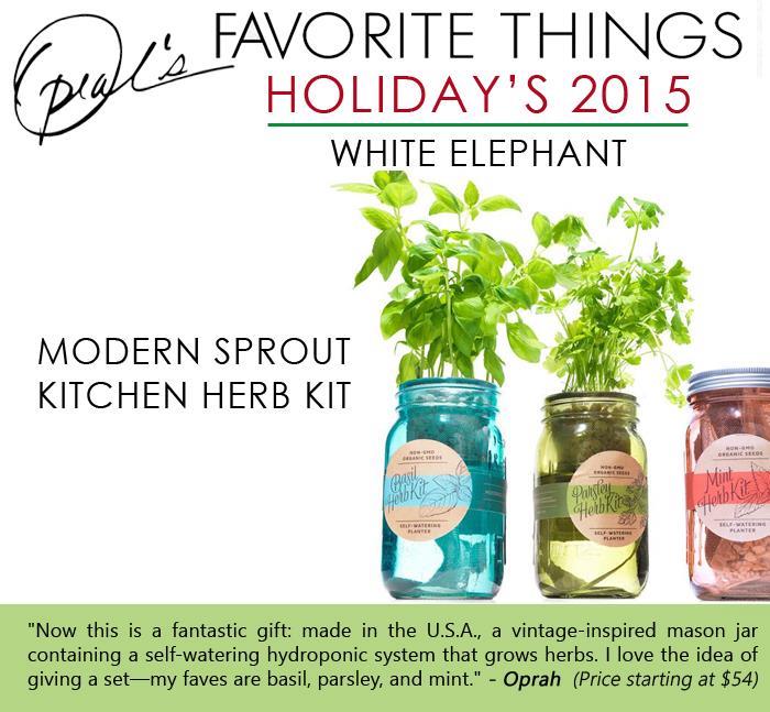 Oprah's Favorite Things- Modern Sprout kitchen herb kit