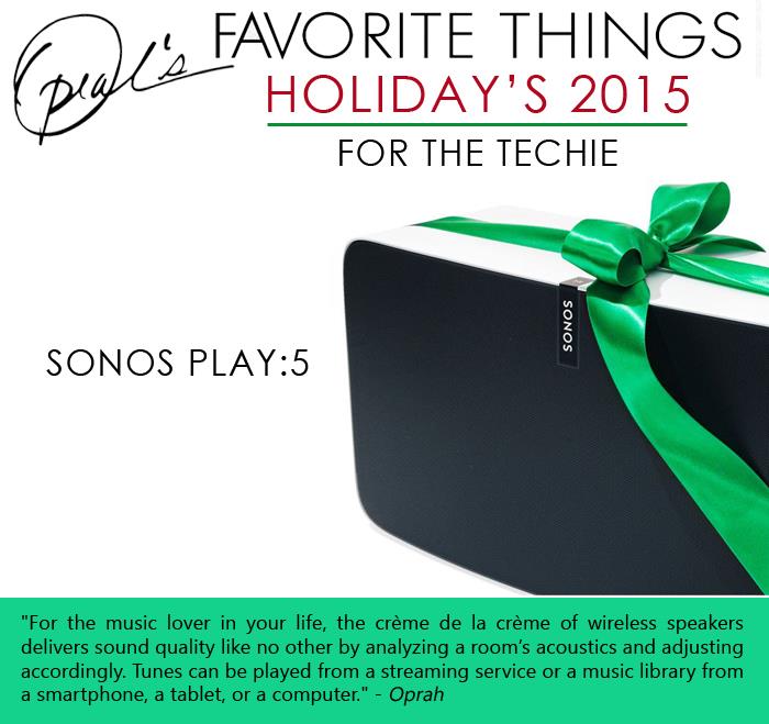 Oprah's Favorite Things -Sonos Play 5