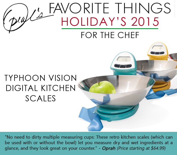 Oprah's Favorite Things -Typhoon Vision digital kitchen scales