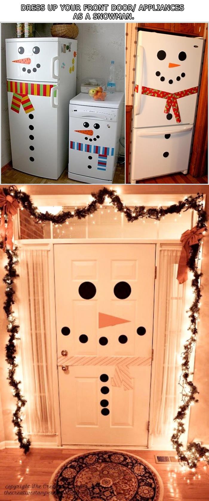 Snowman door