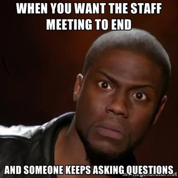 staff meeting