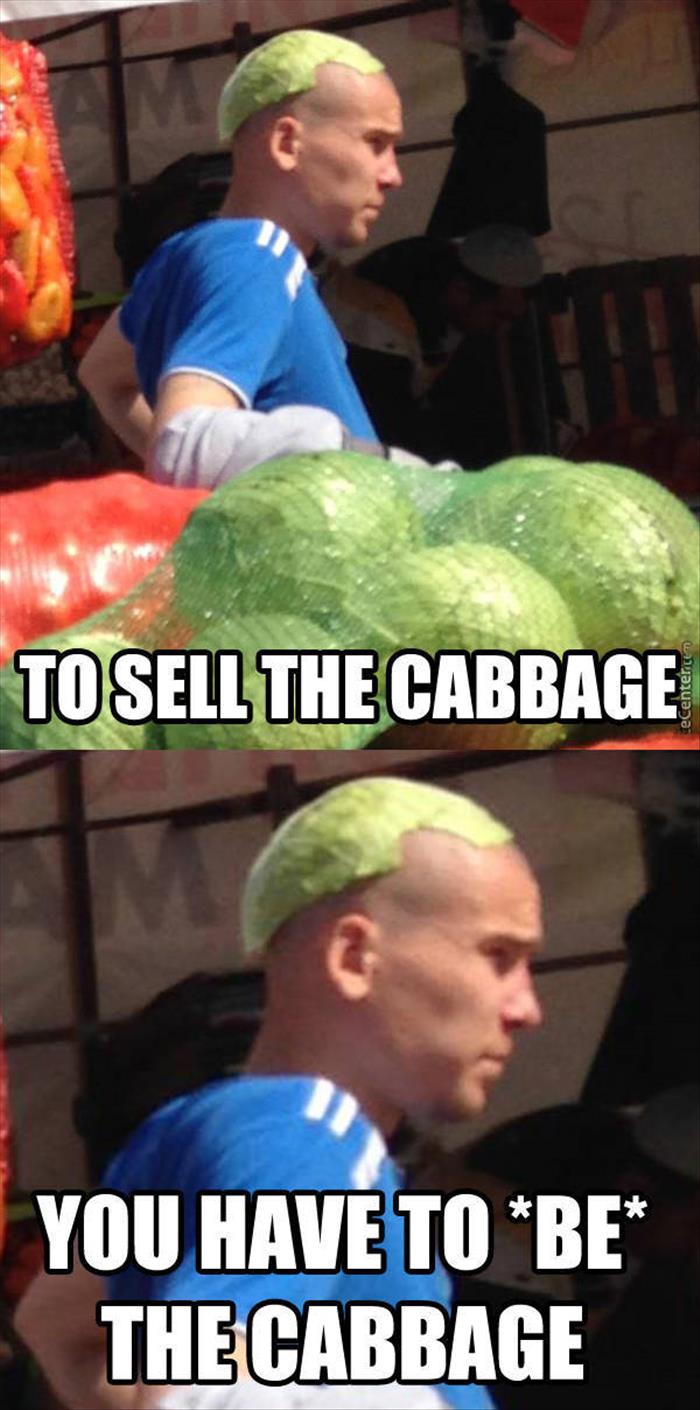 this is how you sell cabage