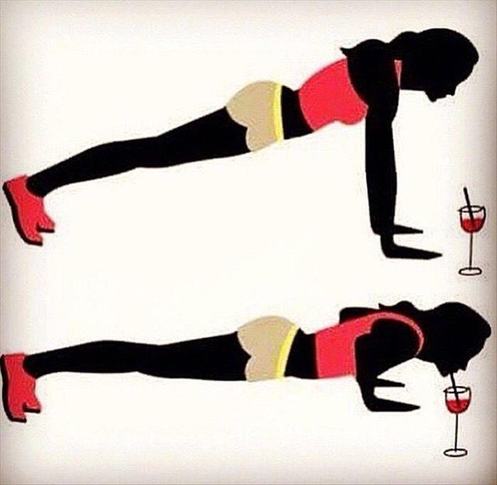 wine push ups