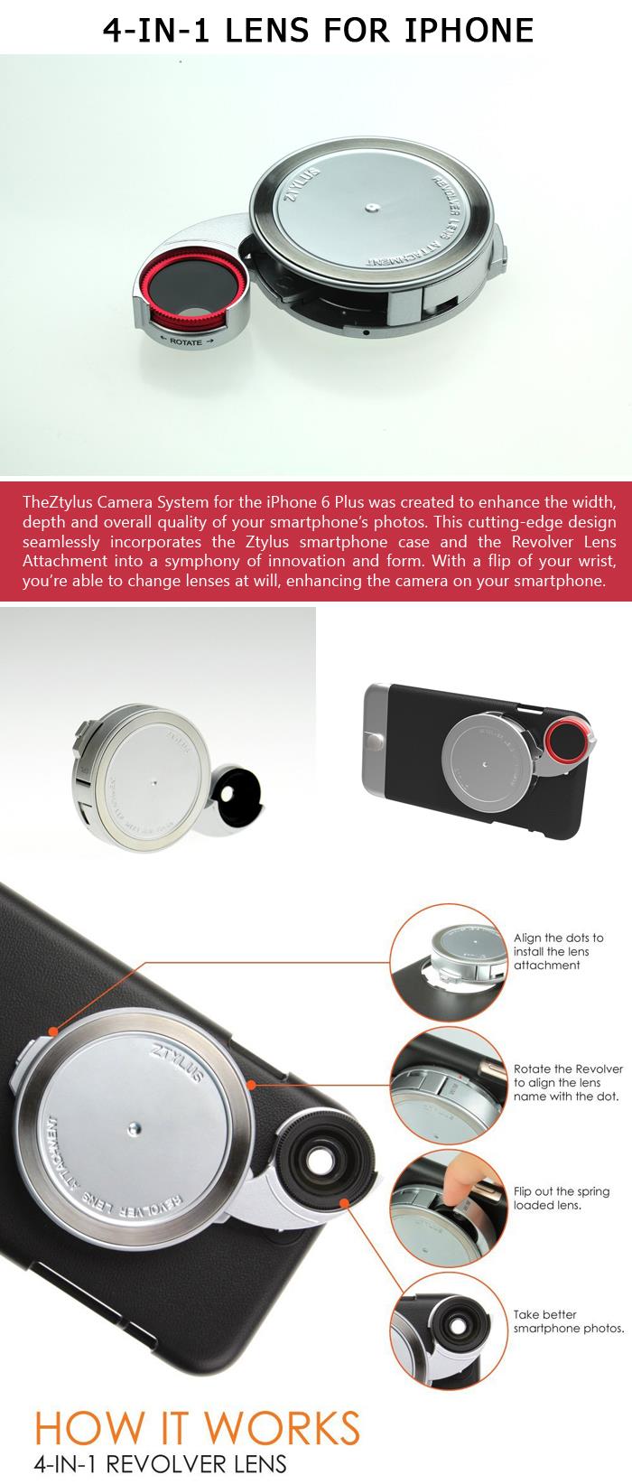 4-in-1 Revolver Lens for iPhone