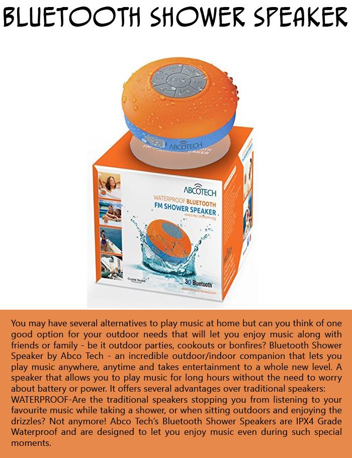 Bluetooth Shower Speaker