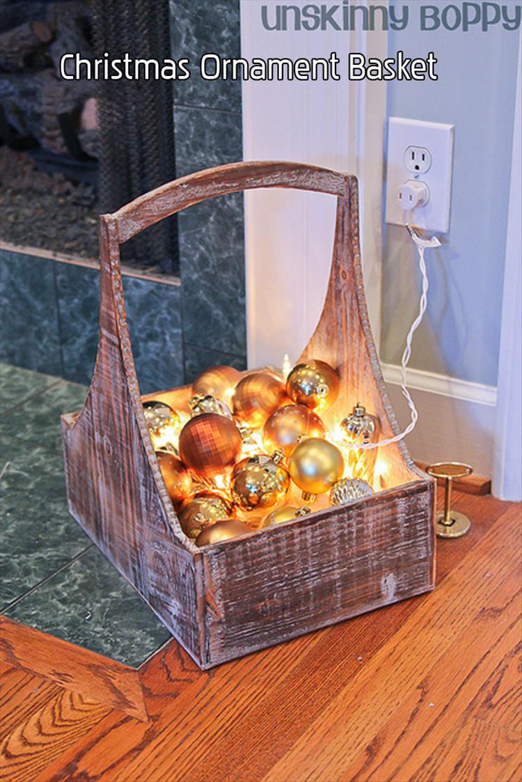 Christmas Ornament Basket