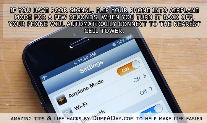 Life hacks- airplane mode