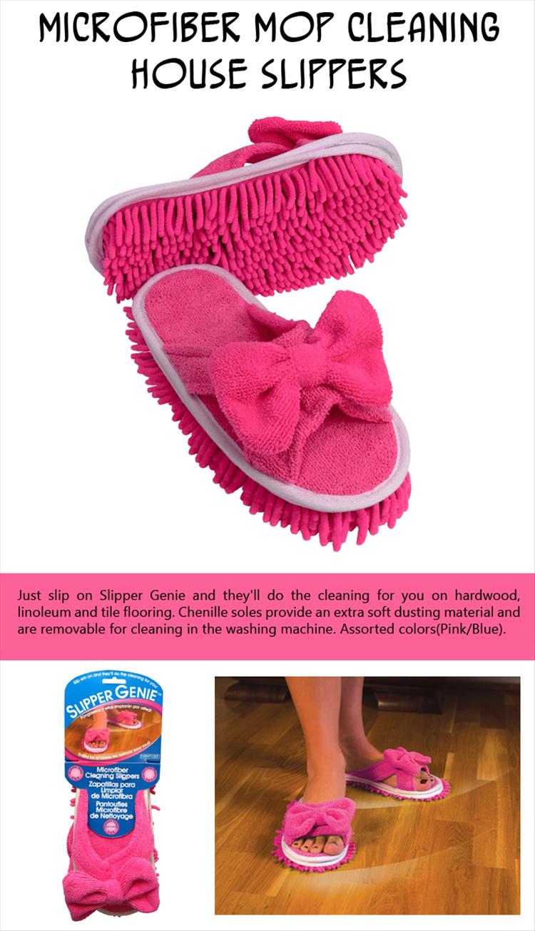 Microfiber Mop Cleaning House Slippers