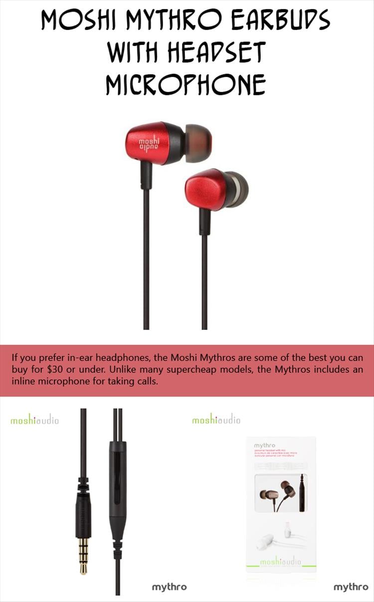 Moshi Mythro Earbuds with Headset Microphone