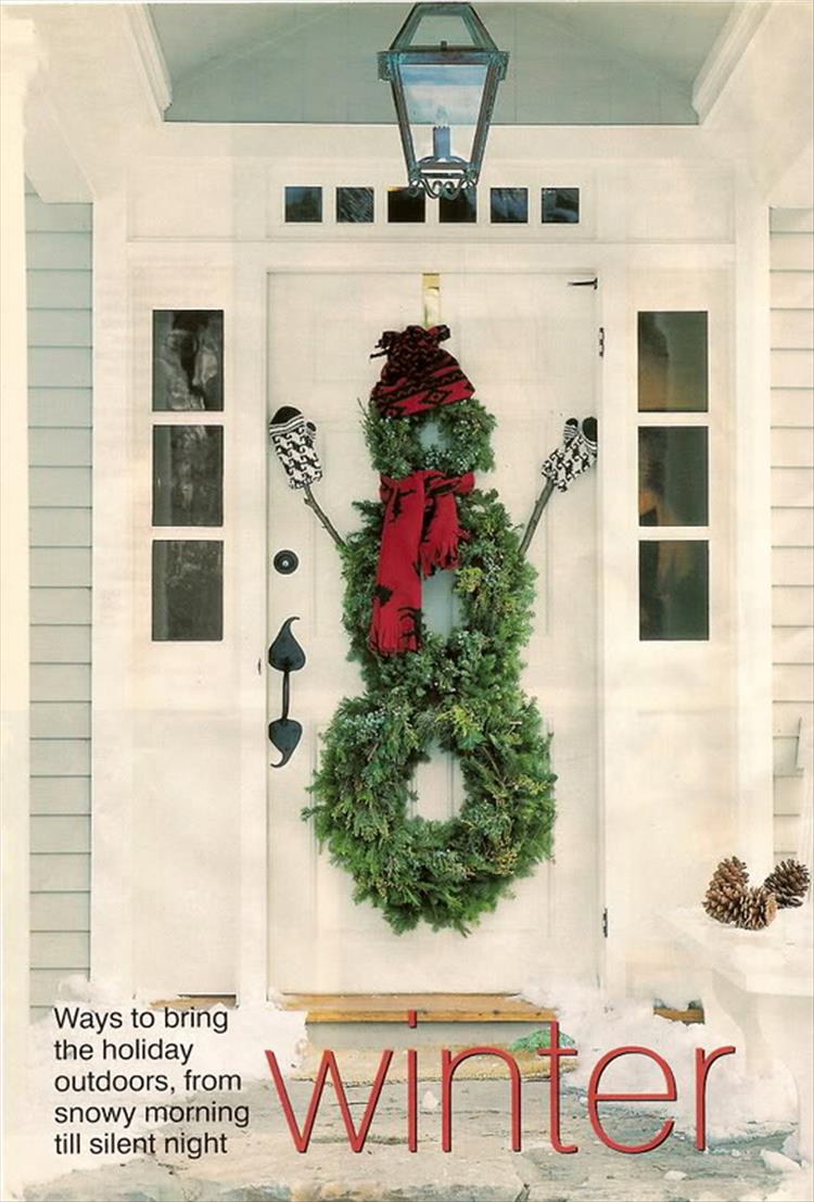 Snowman Wreath