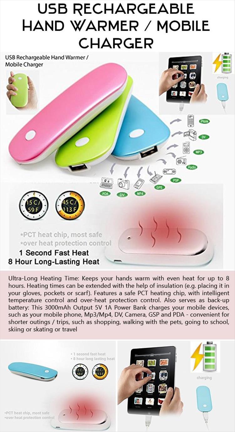 USB Rechargeable Hand Warmer