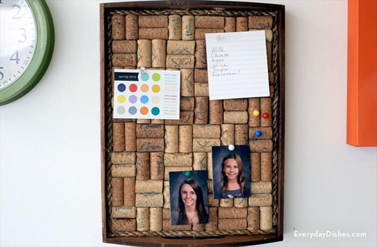 Wine Cork Corkboard