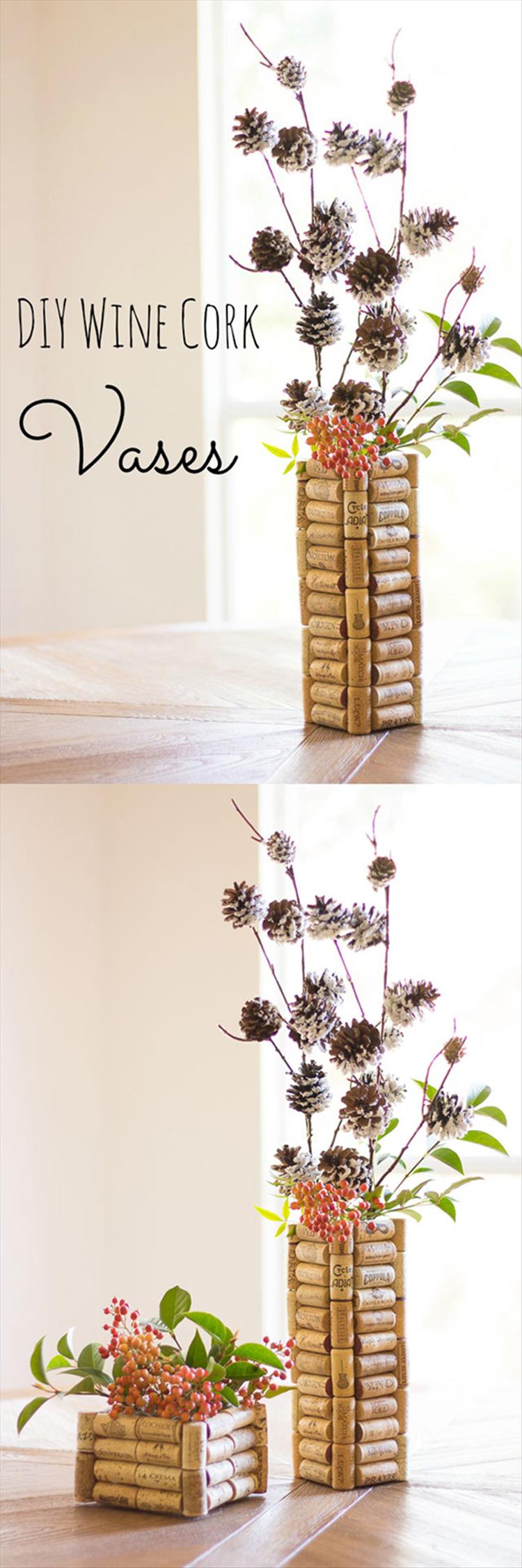 Wine Cork Vases