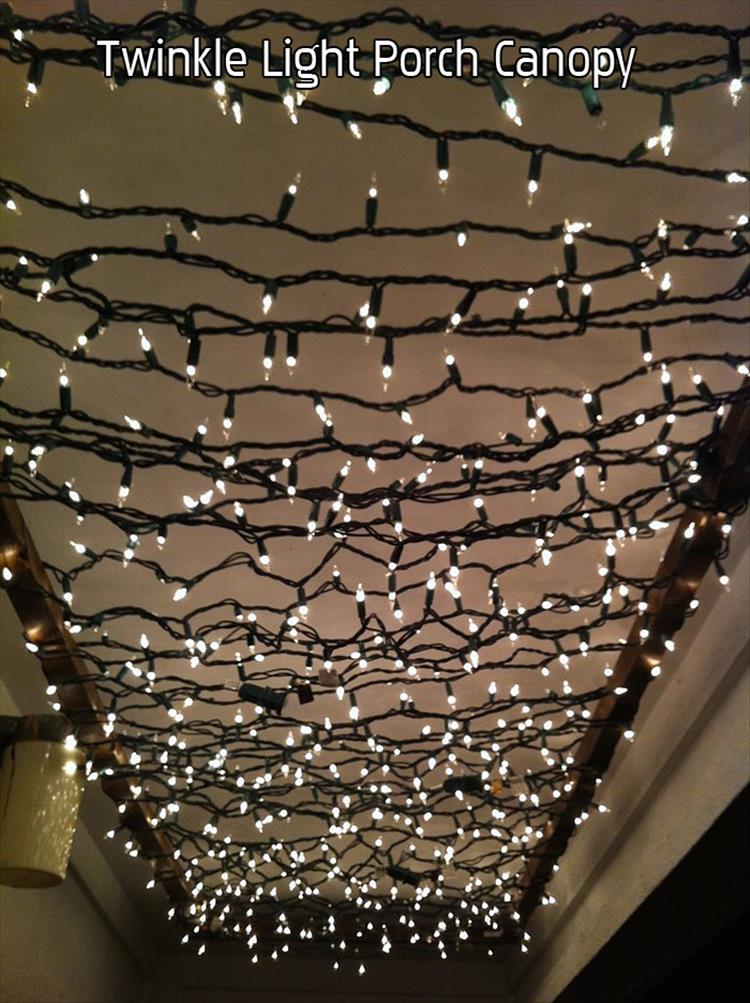 twinkle light porch canopy